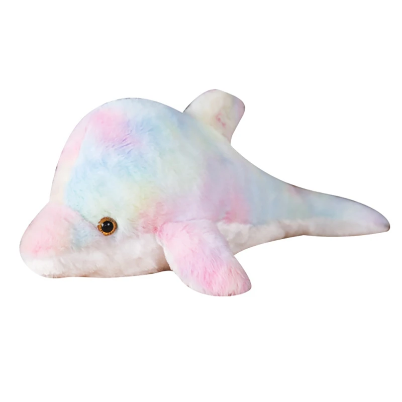 

LED Glowing Plush Dolphin Toy Colorful LED Plush Dolphin Pillow Gift for Kids on Christmas Birthday Festivals