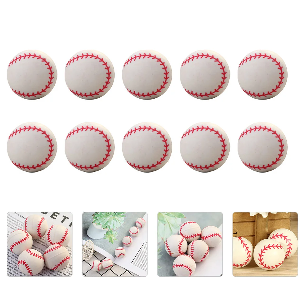 

20Pcs Bounce Balls Baseball Pattern Bouncy Balls Creative Jumping Balls