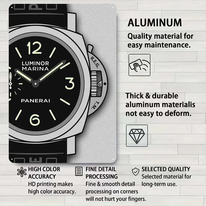 Luminor Marina знак Ржавый металлический постер украшение для стен декор гостиной