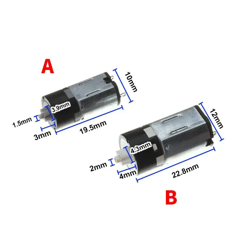 1 шт. DC 1.5V-3.7V 3V Низкоскоростной миниатюрный планетарный мотор-редуктор M10N20 с большим крутящим моментом, бесшумный, пластиковый, с перекрестным валом (art.: 3920d9caa8fcc) - 3920d9caa8fcc