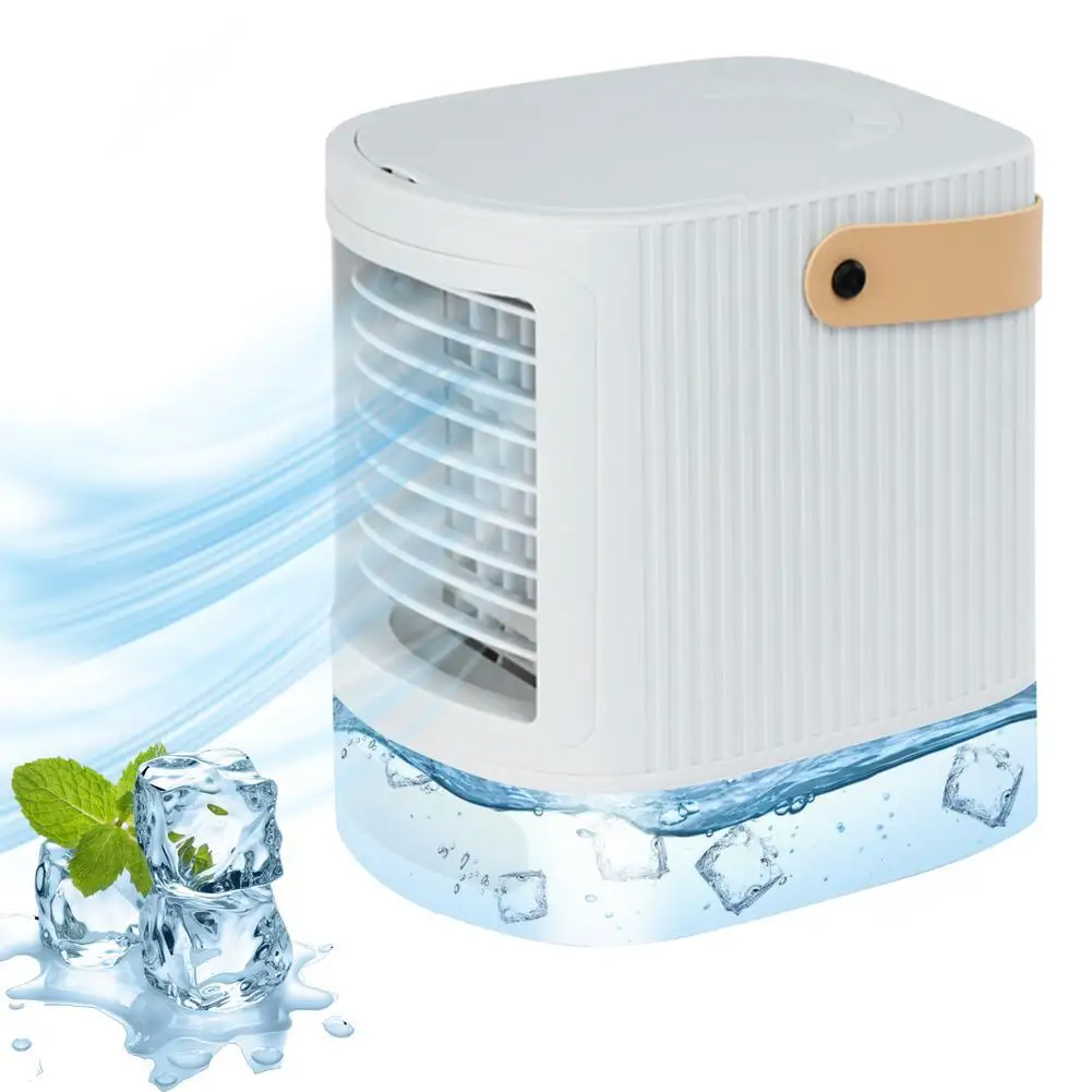 

Portable Air Conditioner USB Rechargeable Portable Fan Mini Air Cooler 700ml Water Cooling Fan Air Conditioning for Room Office