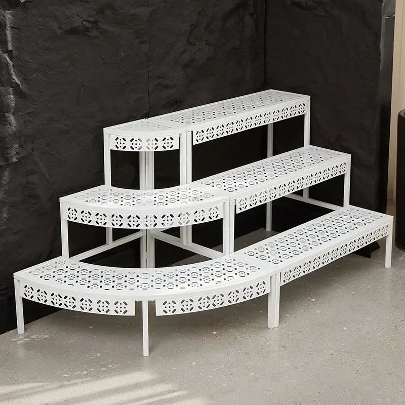 Комнатные Цветочные стеллажи балконы железные ступени от пола до потолка