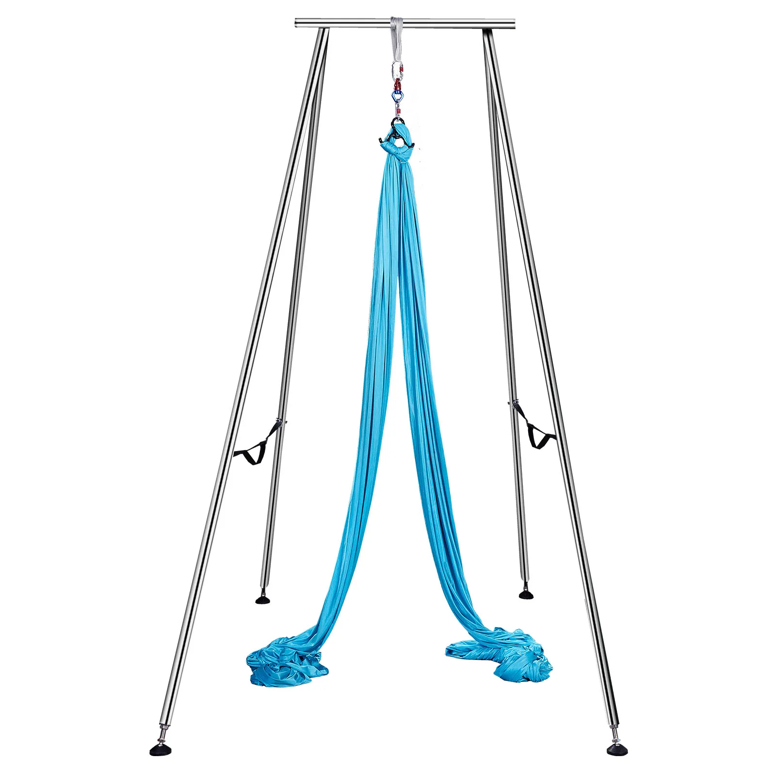 

VEVOR Yoga Sling Inversion, 9.6 FT Height Inversion Yoga Swing Stand, Max Capacity 551 LBS Aerial Yoga Frame with 39.4 FT