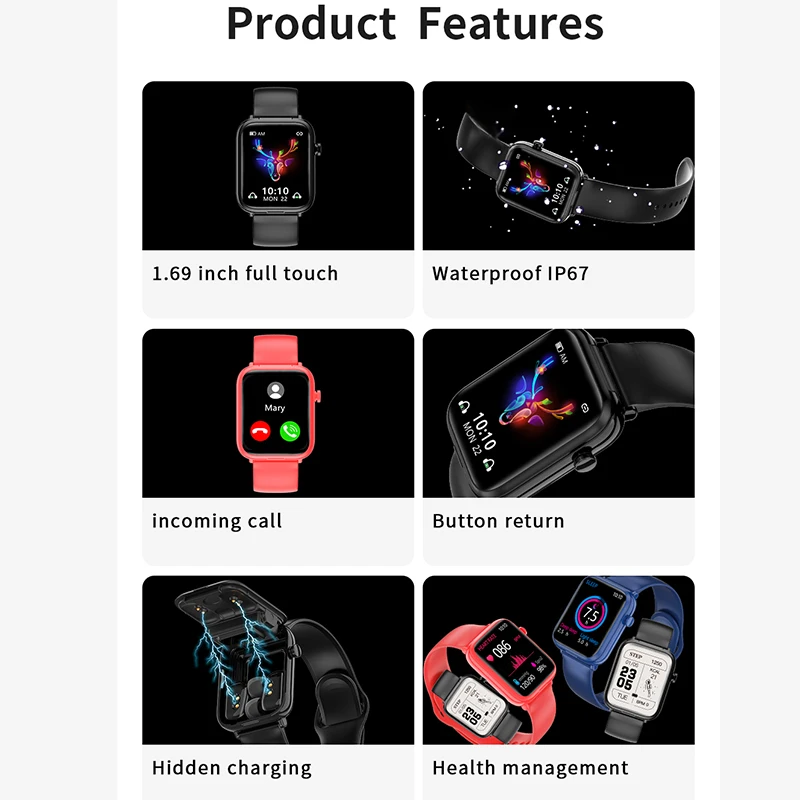 Смарт-часы X8 TWS Bluetooth беспроводные наушники два в одном для звонков музыки погоды