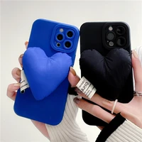 3d down jacket love heart cute soft case for iphone 13 12 11 pro max mini x xr xs 7 8 plus se 2 lens protective silicone cover