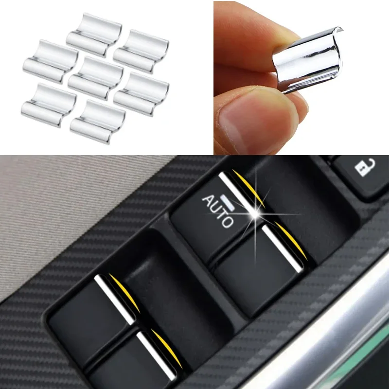 

7 шт./компл. кнопки подъема окна автомобиля украшают блестки автомобильный Стайлинг для Mazda 6 Atenza Mazda 3 Axela CX4 CX5 CX3 Cx-3 аксессуары