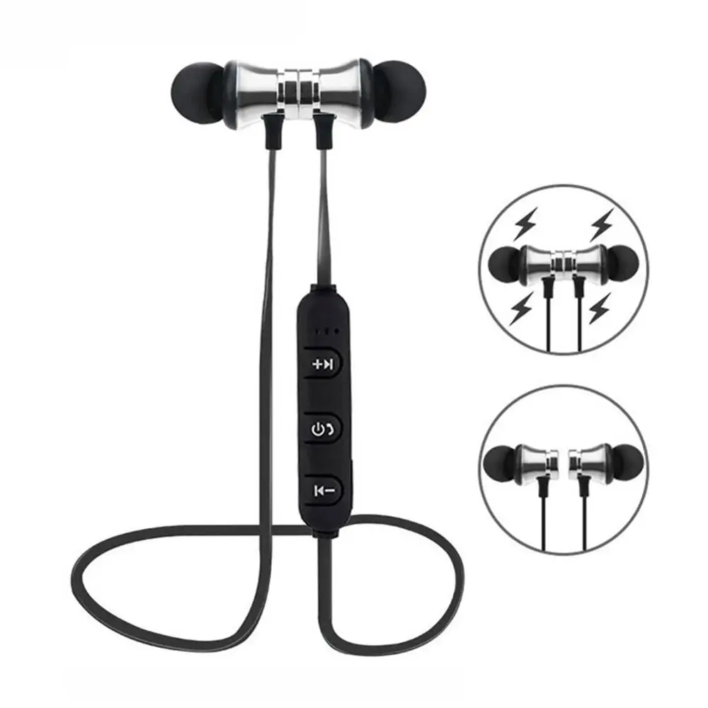 

Magnetic Wireless bluetooth Earphone XT11 with Mic For iPhone Samsung xiaomi music headset Phone Neckband sport Earbuds Earphone