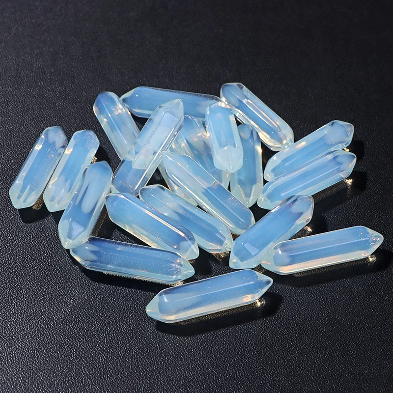 

Розовый кварц, шестиугольная колонна, набор из 2 штук