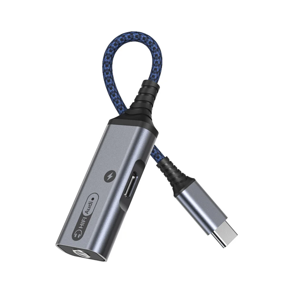 

USB Type-c Adapter Multipurpose USB Audio Charging Splitter 60W Fast Charger