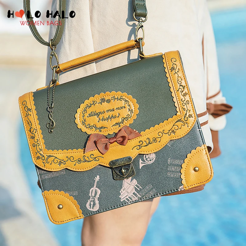 

3 Ways Women Backpack JK Uniform Bag Vintage Lolita Shoulder Bag Cute School Bags For Teenagers Girls Backpack Handbag