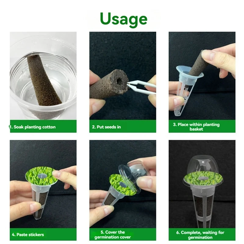 12PCS Seed Pods Kit For Garden Hydroponics Accessories Starting System Plant Germination Kits