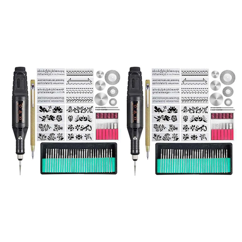 

70 Pcs Engraving Tool Kit, Multi-Functional Electric Corded Mini Engraver Etching Pen DIY Rotary Tool for Jewelry Glass Wood Met