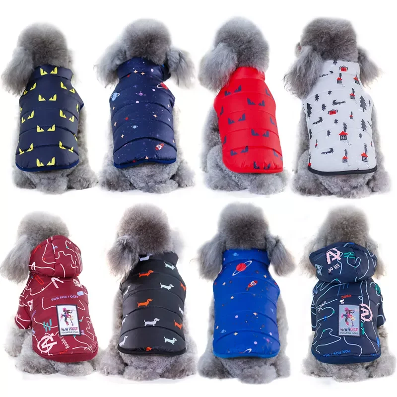 

2022JMT Pet Dog Winter Coat Small Dog Clothes Warm Dog Jacket Puppy Outfit Dog Coat Chihuahua Shih Tzu Clothing for Dogs