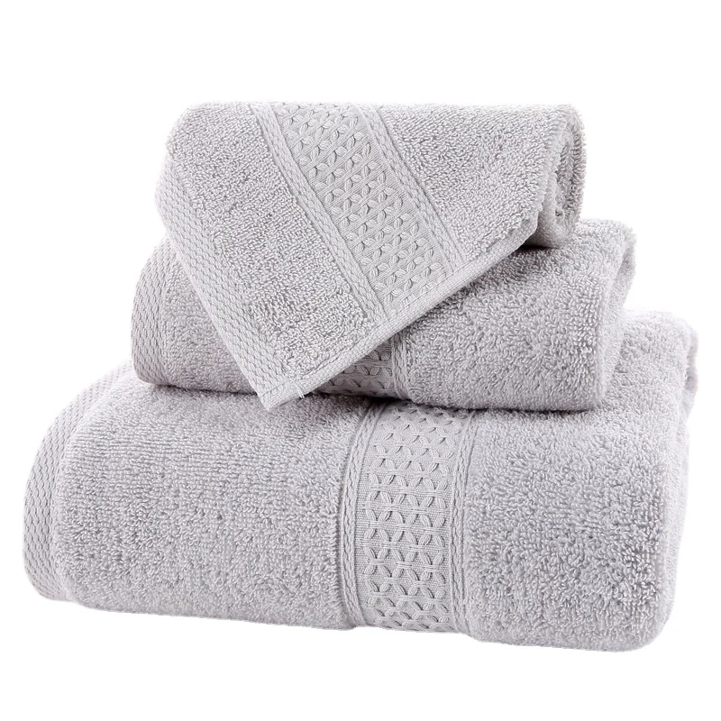 

Family Towel Sets Men Bath Towels Pack of 3 Quality Cotton Towel Sets Boys' Towel Sets