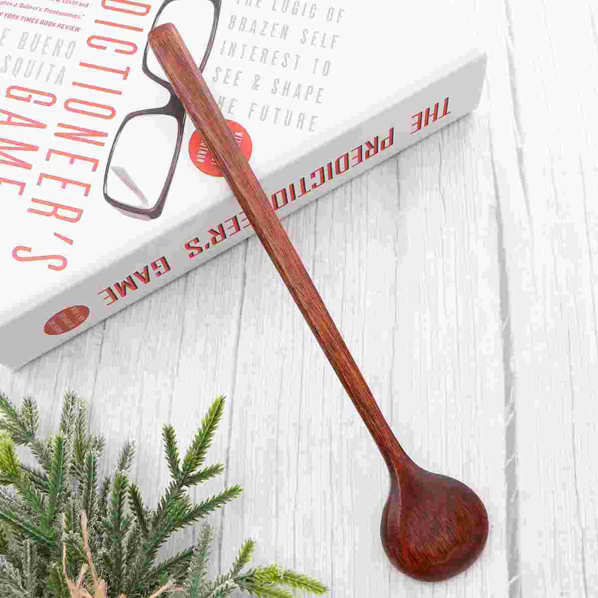 

1pc Mixing Spoon Wooden Ladle Spoon Honey Spoon Wood Slotted Spoon Spoon Wooden Spoon Round Spoon