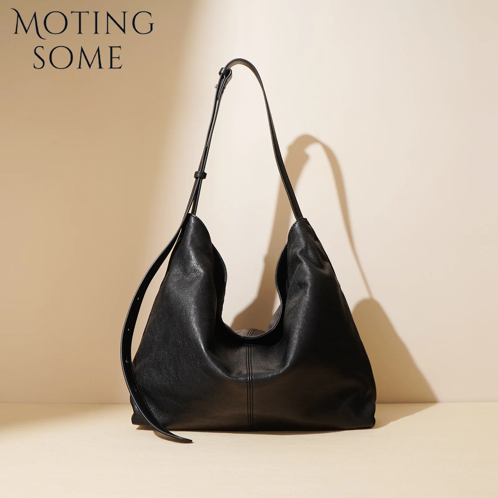 Motingsome женская сумка-хобо на плечо роскошная сумка-тоут из овечьей кожи в нишевом