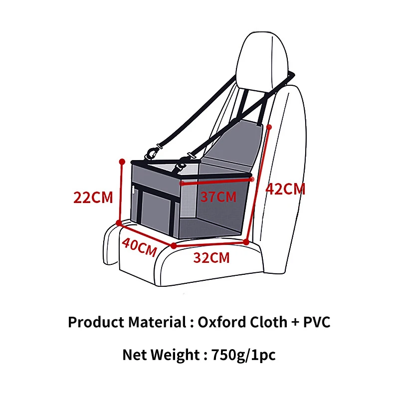 Чехол на автомобильное сиденье для домашних животных складная