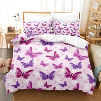 butterfly bedding set single twin full queen king size butterfly bed set aldult kid bedroom duvetcover sets 3d print 034