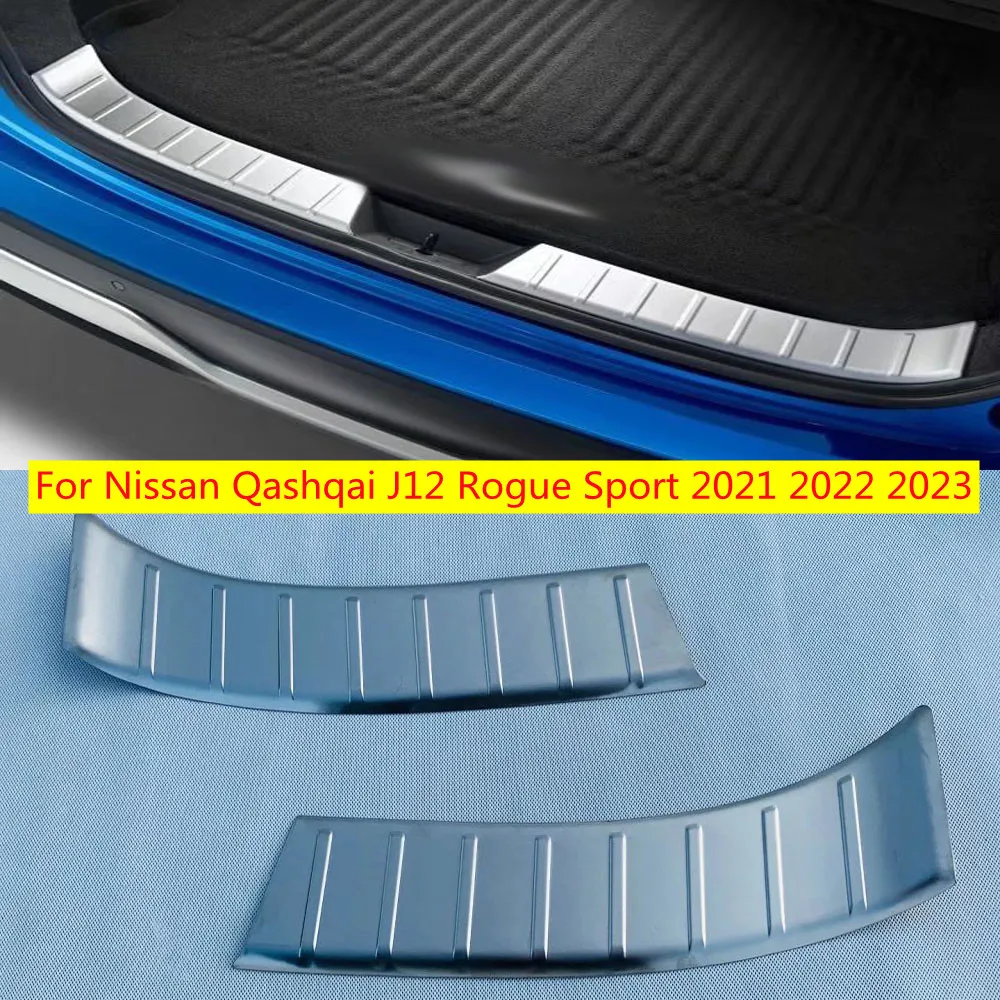 

For Nissan Qashqai J12 2022 2023 Accessories Accessories Rear Bumper Sill Plate Cover Car Modification Protection Guard