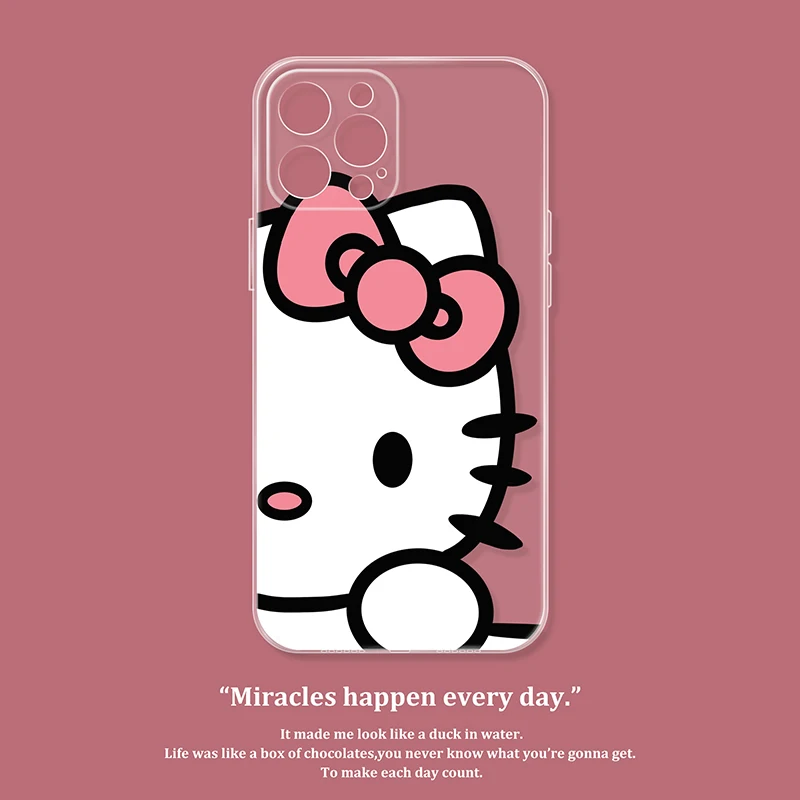 

Чехол Hello Kitty 2022 для IPhone 11 12 7 8P X XR XS MAX 11 12pro 13 pro max 12 promax 2022, милый мультяшный мягкий чехол для телефона