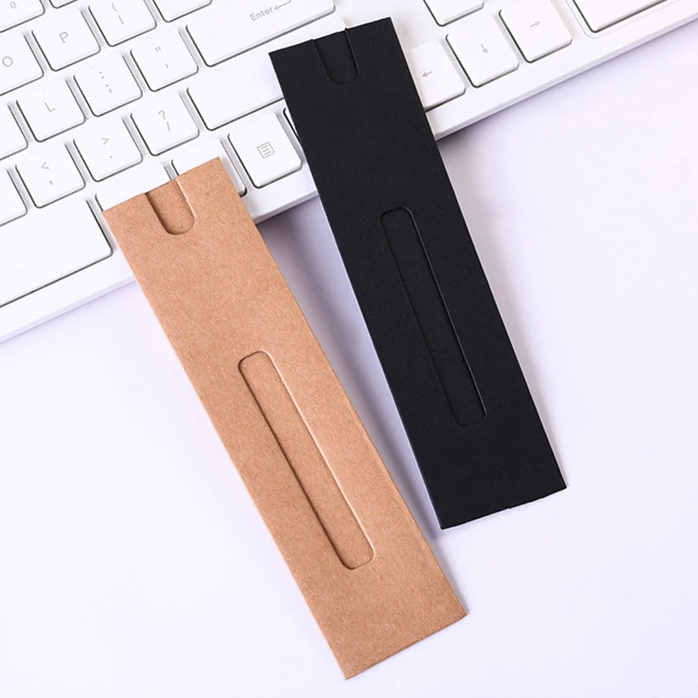 40 шт. сумка для карандашей упаковочная держатель рукавов бумажный футляр