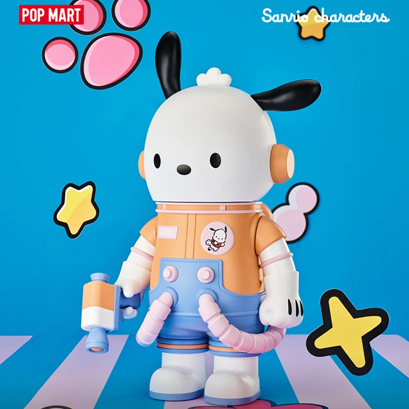 Фото POPMART MEGA SPACE MOLLY 400% персонажи Sanrio, серия слепая коробка, сумка для догадок, оригинальные игрушки, кукла, милые аниме-фигурки, украшения, подарок №2