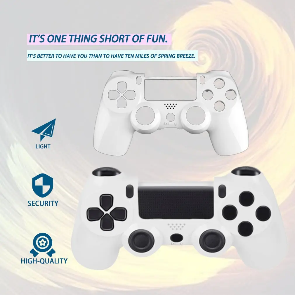 

White Wireless Controller Front Housing Shell Case For PlayStation 4 for PS4 for DualShock 4 Wholesale PromotionHot New Arrival