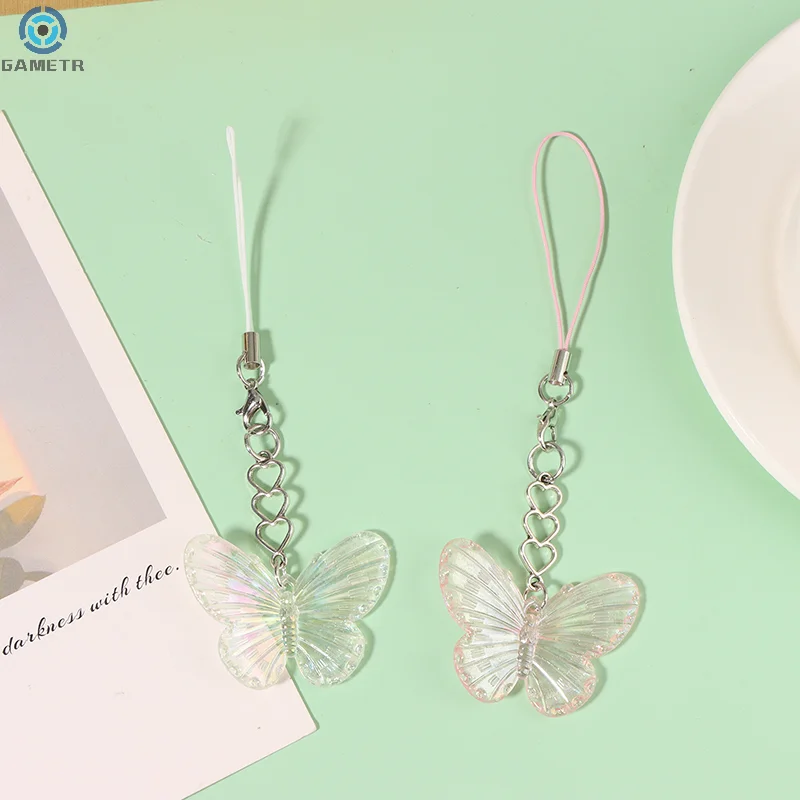 Милый крутой яркий брелок-бабочка