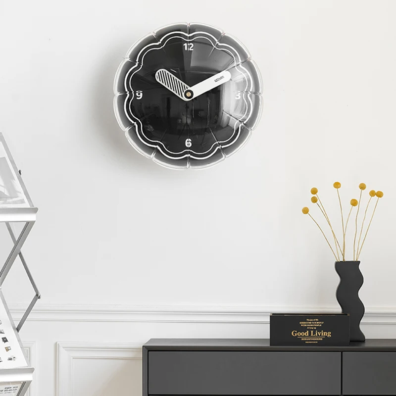 

Round Digital Clock Wall Modern Living Room Nordic Silent Clock Mechanism Unusual Loft Orologio Da Parete Home Decor GPF35XP