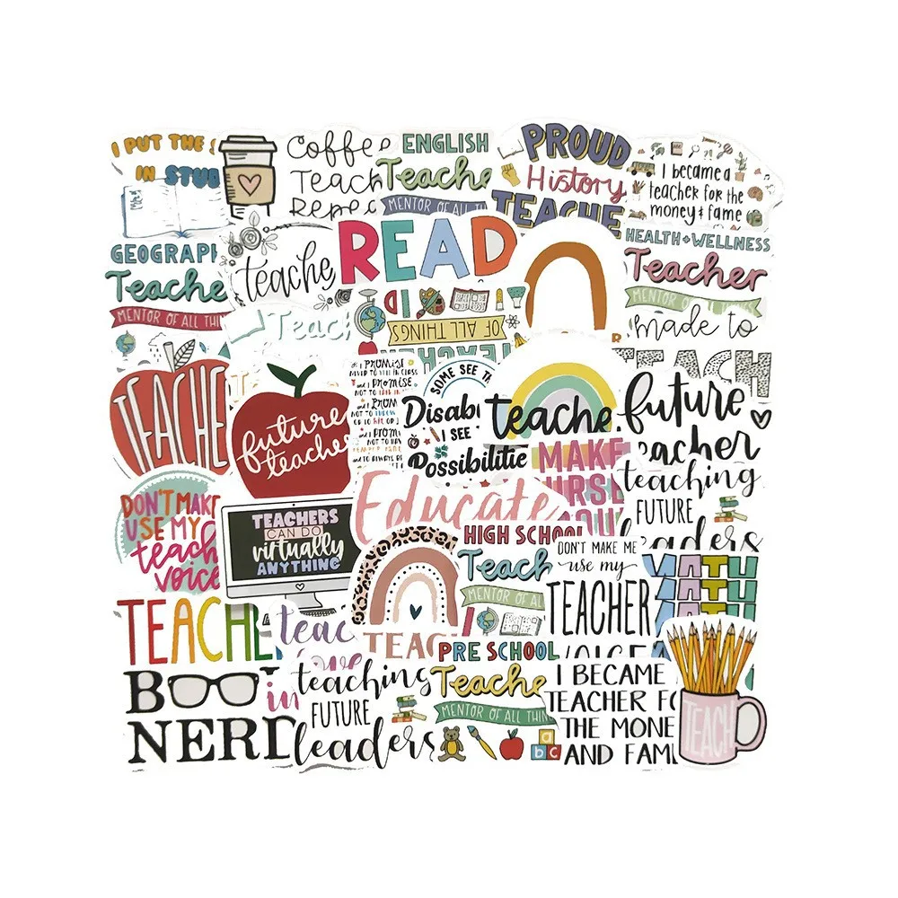 Наклейки для ноутбука велосипеда гитары скейтборда 10/30/50 шт.