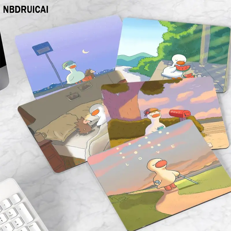 

Cute Duck Animation DIY Cartoon Anime Gaming Mouse Pad Keyboard Mouse Mats Smooth Company For Teen Girls Bedroom