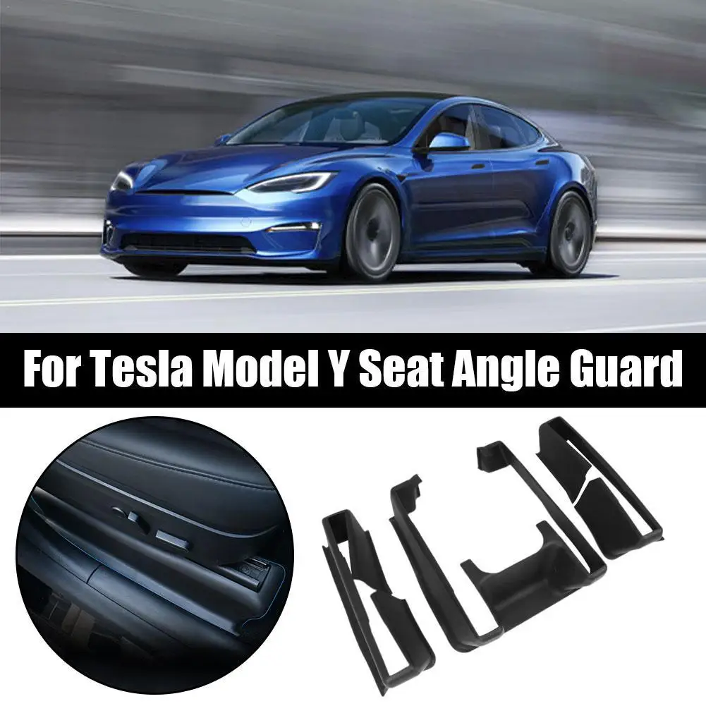 

Защита для ног под сиденьем Tesla Model Y, угловая защита, направляющая, Противоударная накладка, аксессуары для модификации салона автомобиля