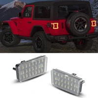 1pcs car rear license plate lights number plate replacement lamp for jeep wrangler jl 2018 2019 2020 2021 canbus error free