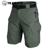 men urban military tactical shorts outdoor waterproof wear resistant cargo shorts quick dry multi pocket plus size hiking pants