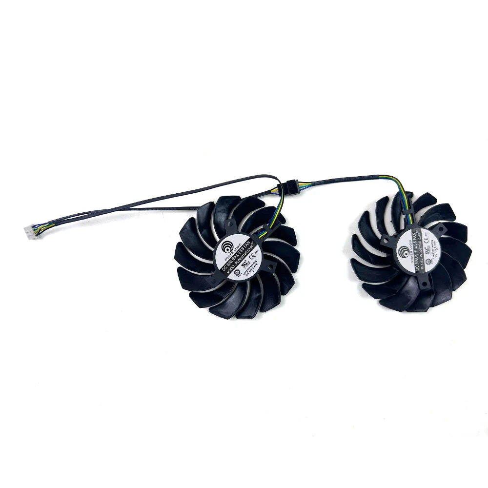 Фото Бесшумный вентилятор для видеокарты, замена для MSI Radeon RX 6600 XT MECH 2X 8G OCV1, 85 мм, 4-контактный, PLD09210S12HH №2