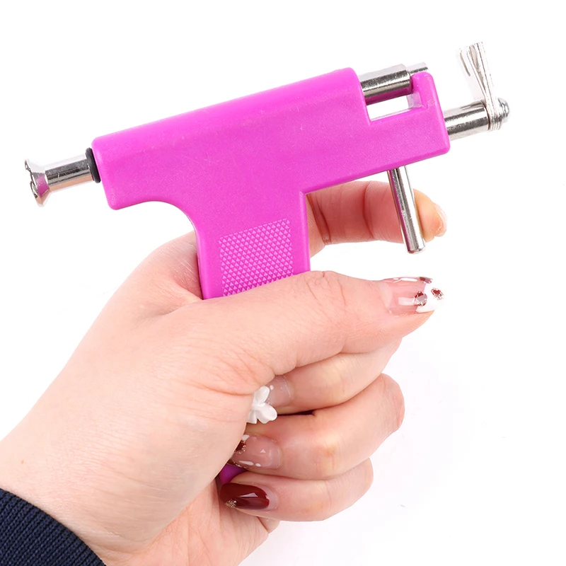 

Steel Ear Piercing Gun Tool Set With 24 Studs Ear Nose Navel Body Piercing Gun Unit Tool Kit Safety Pierce Tool