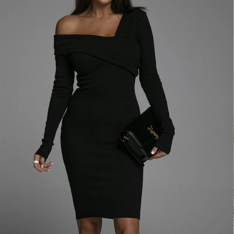 

Женское асимметричное платье-мини с открытой спиной, повседневное однотонное облегающее платье с драпировкой, с открытой спиной, для вечеринок, на весну