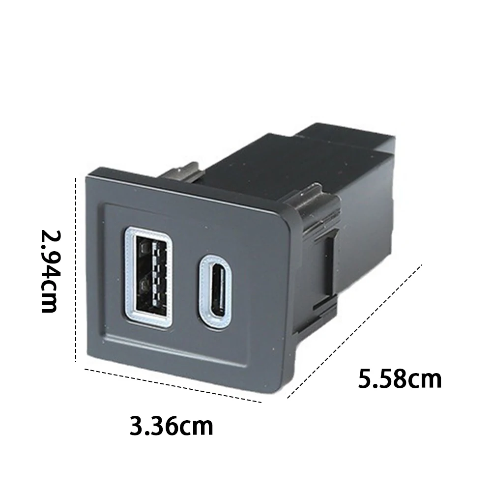 Автомобильное зарядное устройство с двумя USB-портами разъем PD + QC3.0 постоянного