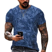 mens t shirt hawaiian style 2021 round neck shirt casual wear high quality 3d printing fashion short sleeve top large size tops