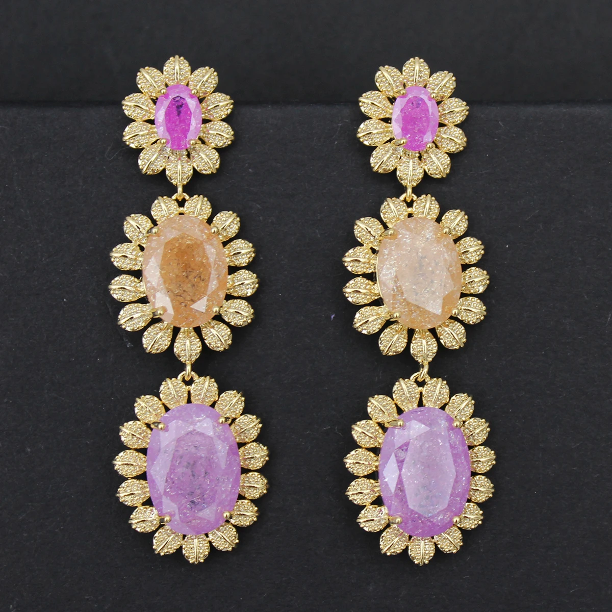 

Красочные Висячие серьги для женщин, милые ювелирные изделия, розовая фуксия, зеленая, искусственная кожа, вечерняя фотосессия, свадебный подарок для женщин