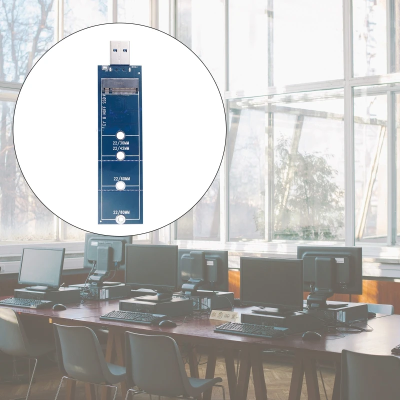 M.2 к USB-адаптеру NVMe USB 3 0 считывателю карт совместим с (PCI-e) M Key SSD (B + Key-SATA) NGFF - купить
