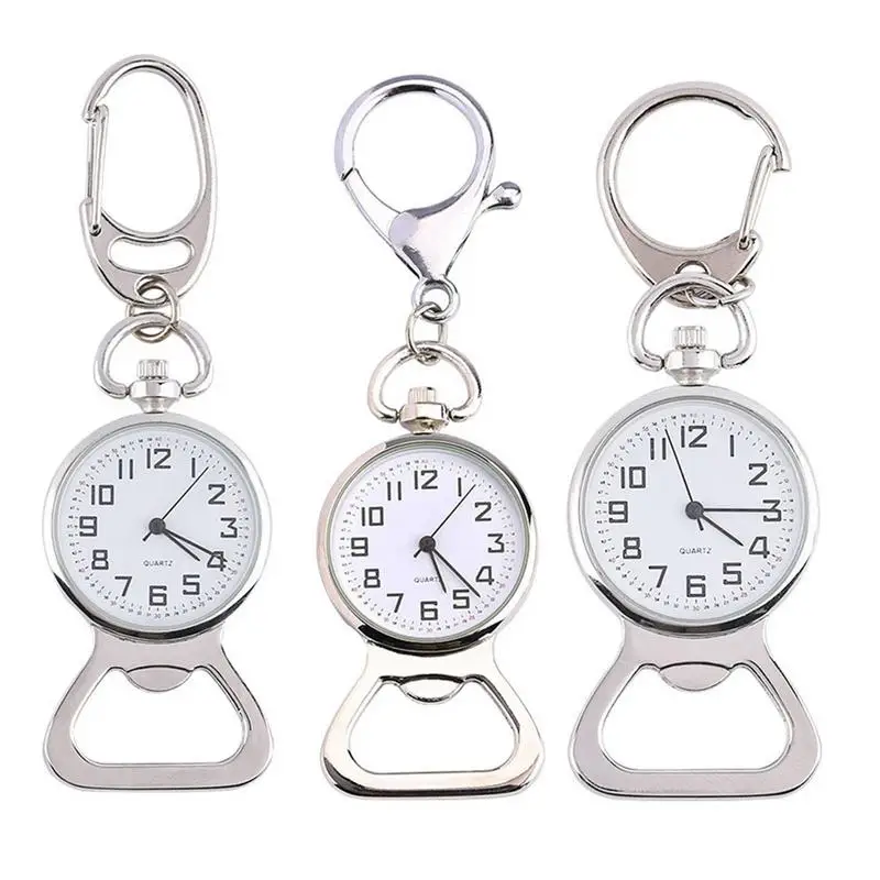 

Clip On Quartz Watch Portable Lightweight Carabiner Watch Precise Multifunctional Glass Zinc Alloy Clip Watch Quartz Movement