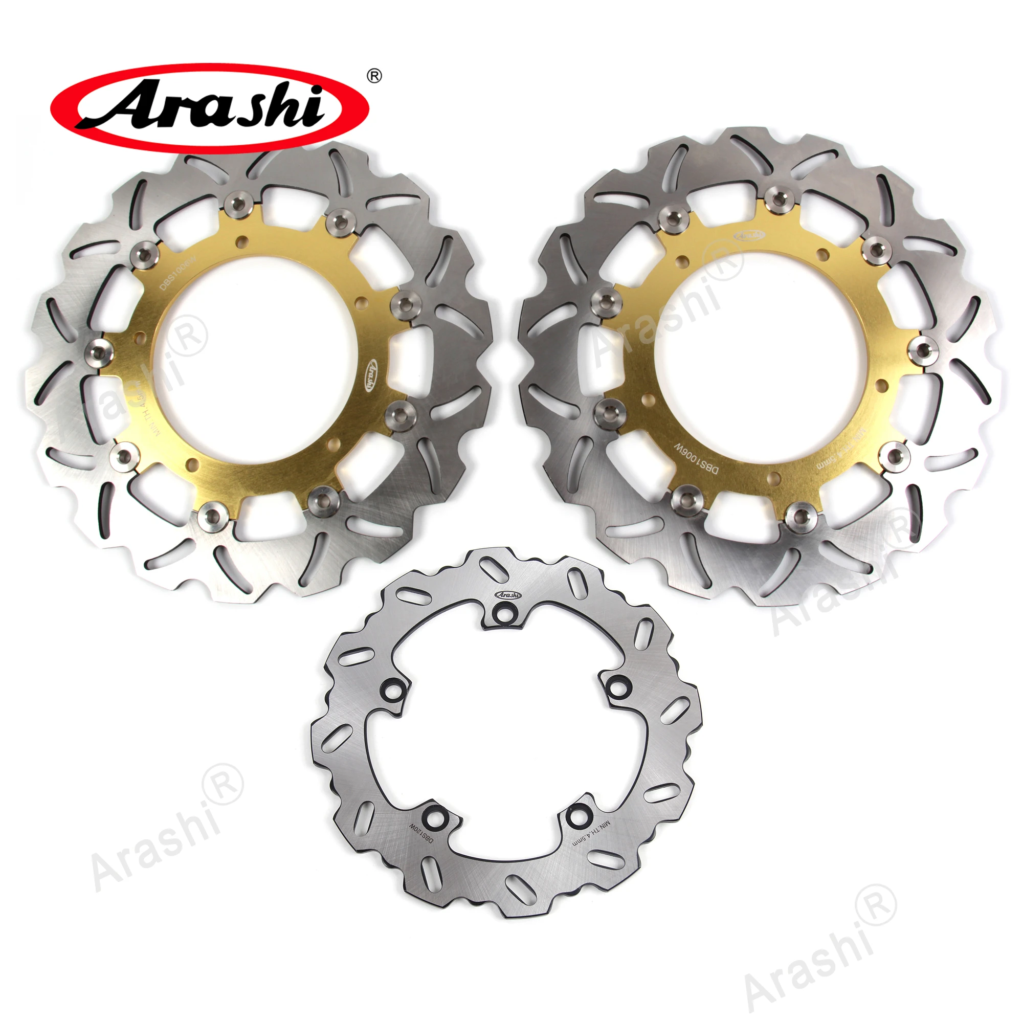 

Arashi 1 Set CNC Floating Front Rear Brake Disc Rotor For YAMAHA MT-09 MT09 SP ABS 850 2018 2019 2020 / MT-09 MT 09 900 2021