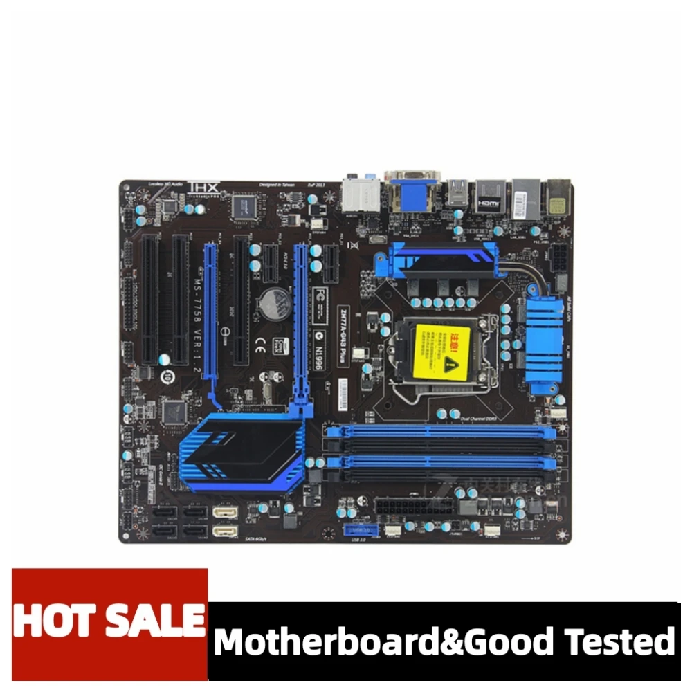 

ZH77A-G43 Plus компьютер USB3.0 SATA III материнская плата LGA 1155 DDR3 H77M H77 десктопная материнская плата