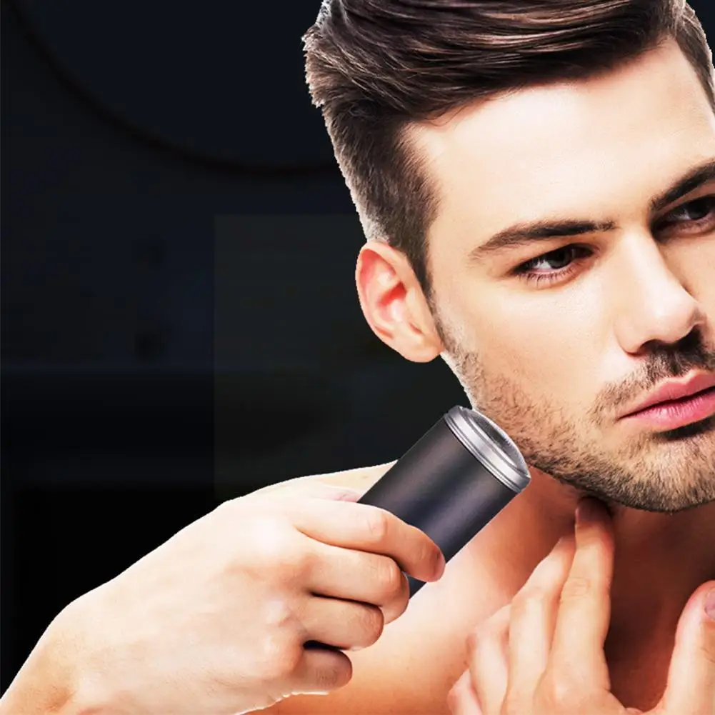 

Pocket Size Washable Electric Razor Electric Shaver Rechargeable Shaving Machine for Men Wet-Dry Dual Use Mini Beard Razor T9L6