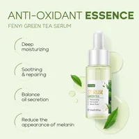 17ml Green Tea Serum Whitening Collagen Essence Freshing Deep Moisting Nourishing Anti-oxidation Hydrating Facial Essence