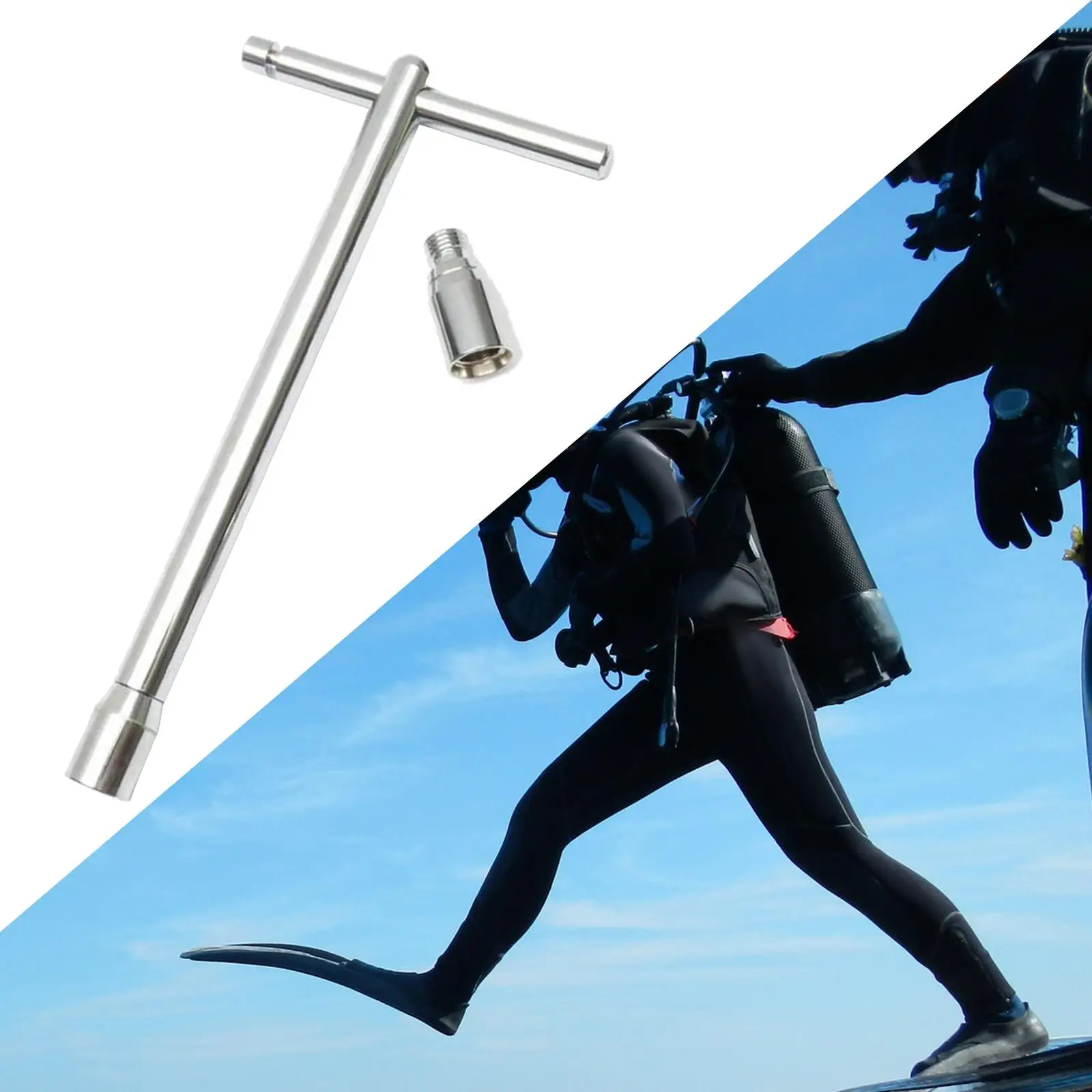 

Hose Protector Tool Low Pressure Stainless Steel for Scuba Diving Self Draining Accessories