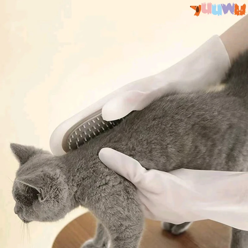 

Pet Grooming Glove Silicone Dog Comb for Cats Bath Clean Massage Hair Dog Comb Deshedding Hair Gloves Pet Comfort Brush Supplies