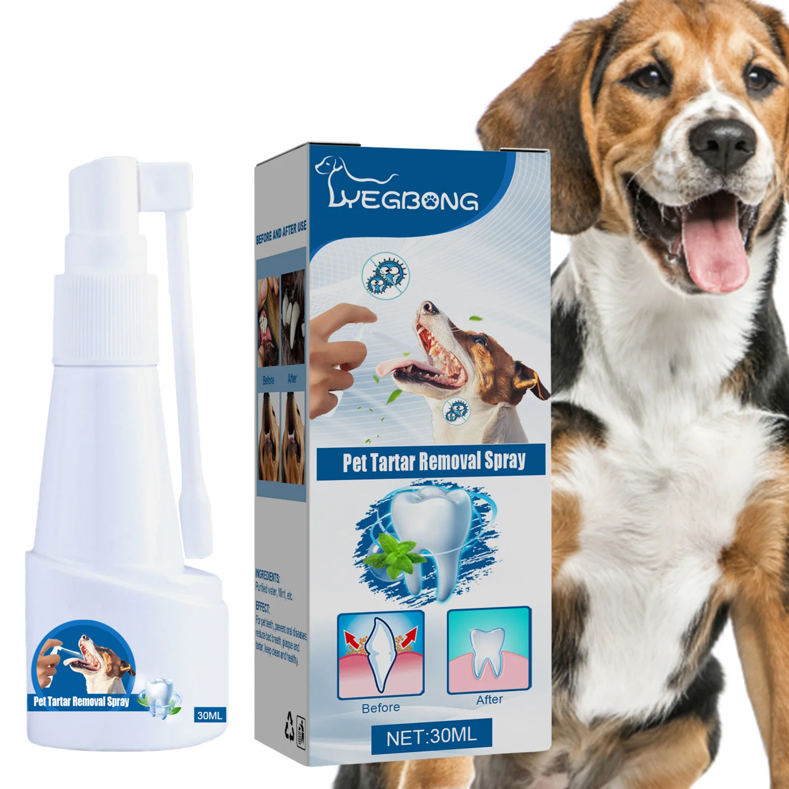 

Pet Dental Spray Peppermint Flavor Pet Dental Spray Peppermint Flavor Dog Tartar Remover For Teeth Natural Safe Ingredients Pet